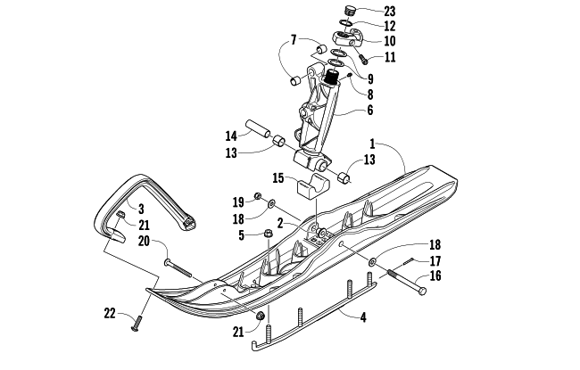 Parts Diagram for Arctic Cat 2008 JAGUAR Z1 1100 EFI SNO PRO SNOWMOBILE SKI AND SPINDLE ASSEMBLY