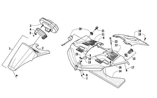 Parts Diagram for Arctic Cat 2008 JAGUAR Z1 1100 EFI SNO PRO SNOWMOBILE CONSOLE ASSEMBLY