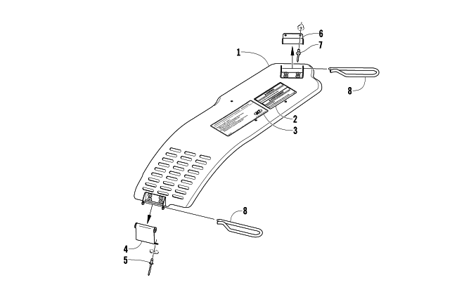 Parts Diagram for Arctic Cat 2008 JAGUAR Z1 1100 EFI SNOWMOBILE BELT GUARD ASSEMBLY