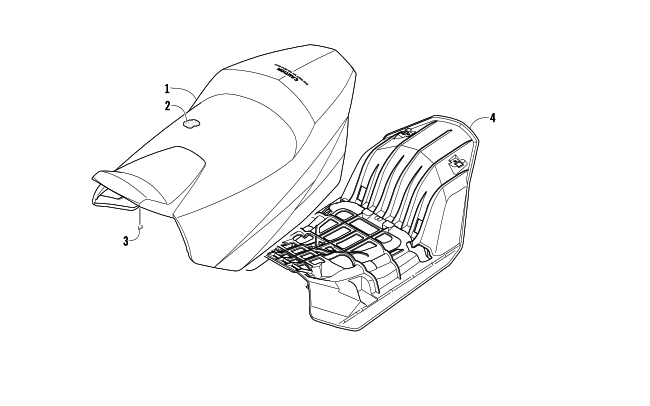 Parts Diagram for Arctic Cat 2008 F570 SNOWMOBILE SEAT ASSEMBLY