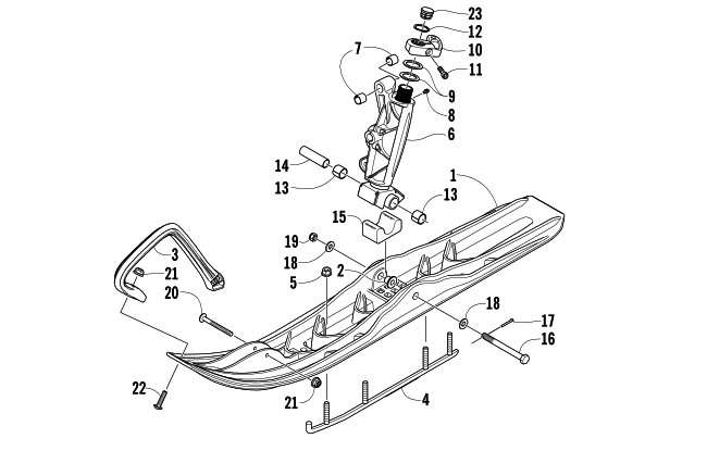 Parts Diagram for Arctic Cat 2008 F1000 EFI SNO PRO LXR SNOWMOBILE SKI AND SPINDLE ASSEMBLY
