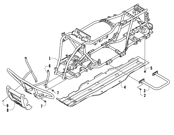 Parts Diagram for Arctic Cat 2008 366 AUTOMATICTRANSMISSION 4X4 FIS ATV FRAME AND RELATED PARTS