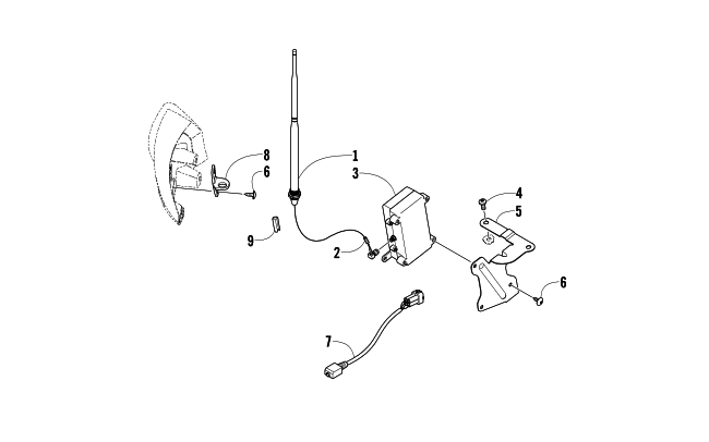 Parts Diagram for Arctic Cat 2008 TZ1 TOURING LXR SNOWMOBILE RADIO AND WIRING ASSEMBLIES