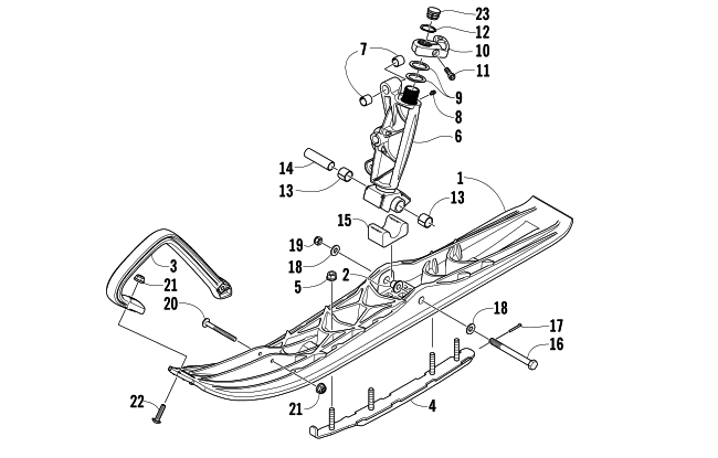 Parts Diagram for Arctic Cat 2008 TZ1 TOURING SNOWMOBILE SKI AND SPINDLE ASSEMBLY