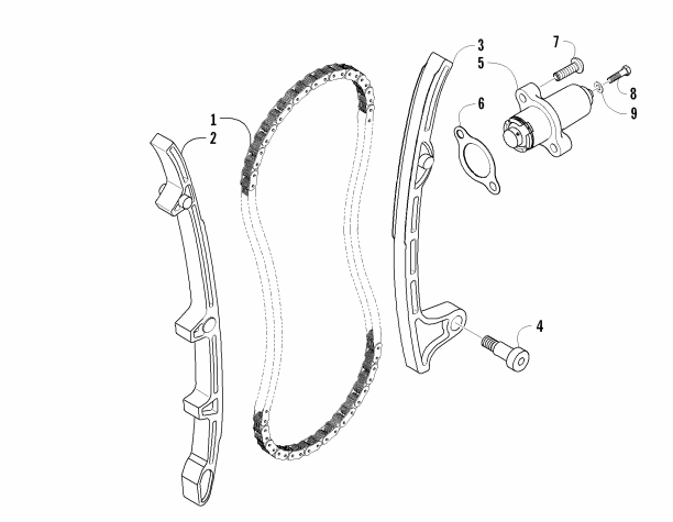 Parts Diagram for Arctic Cat 2008 THUNDERCAT AUTOMATIC TRANSMISSION 4X4 ATV CAM CHAIN ASSEMBLY