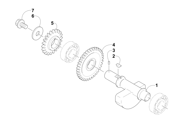 Parts Diagram for Arctic Cat 2016 ALTERRA 450 ATV CRANK BALANCER ASSEMBLY