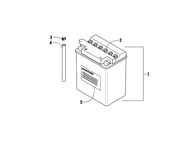 Parts Diagram for Arctic Cat 2008 366 AUTOMATICTRANSMISSION 4X4 FIS ATV BATTERY ASSEMBLY