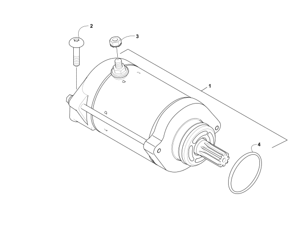 Parts Diagram for Arctic Cat 2009 550 TRV ATV STARTER MOTOR ASSEMBLY