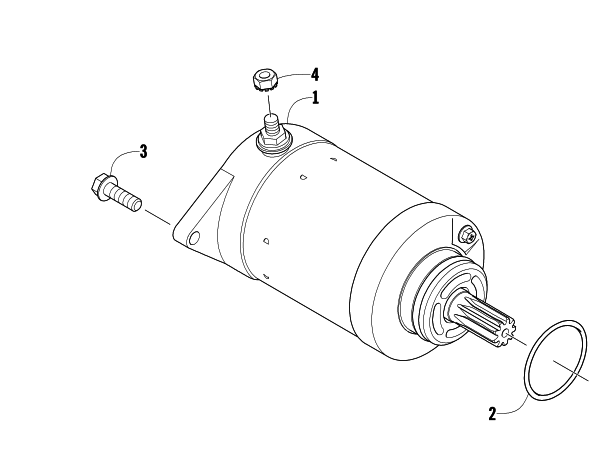 Parts Diagram for Arctic Cat 2014 TRV 400 ATV STARTER MOTOR ASSEMBLY