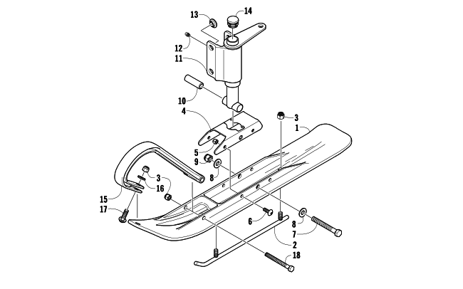 Parts Diagram for Arctic Cat 2009 120 SNO PRO SNOWMOBILE SKI AND SPINDLE ASSEMBLY