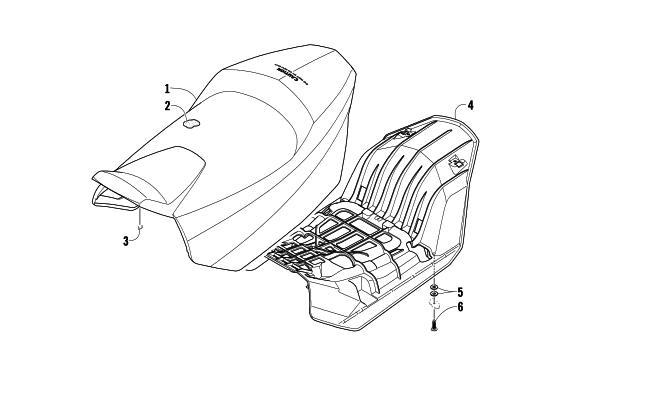 Parts Diagram for Arctic Cat 2009 F570 SNOWMOBILE SEAT ASSEMBLY