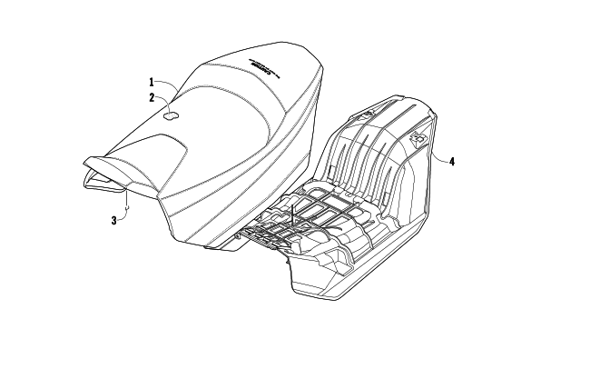 Parts Diagram for Arctic Cat 2009 F5 EFI SNOWMOBILE SEAT ASSEMBLY