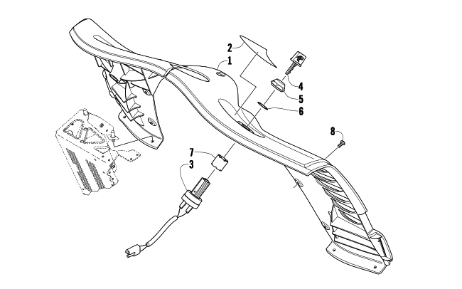 Parts Diagram for Arctic Cat 2010 CF8 SNO PRO SNOWMOBILE CONSOLE AND SWITCH ASSEMBLY