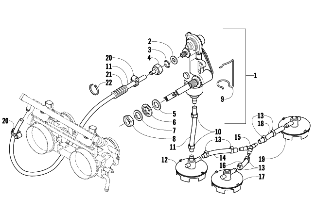 Parts Diagram for Arctic Cat 2009 CFR1000 LE SNOWMOBILE FUEL PUMP ASSEMBLY