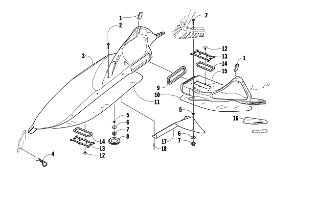 Parts Diagram for Arctic Cat 2009 CF1000 LE SNO PRO SNOWMOBILE AIR INTAKE ASSEMBLY