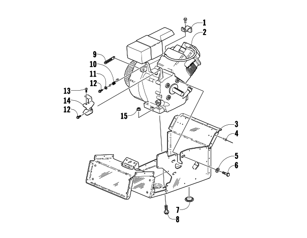 Parts Diagram for Arctic Cat 2009 120 SNO PRO SNOWMOBILE ENGINE AND RELATED PARTS