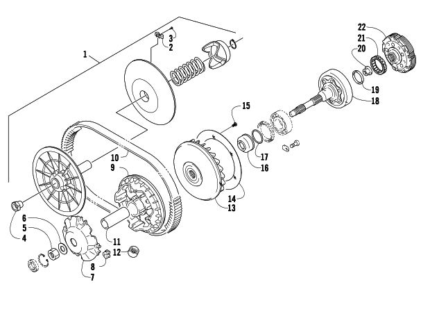 Parts Diagram for Arctic Cat 2012 PROWLER 550 XT ATV TRANSMISSION ASSEMBLY
