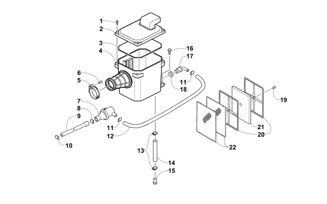 Parts Diagram for Arctic Cat 2014 150 UTILITY ATV AIR INTAKE ASSEMBLY