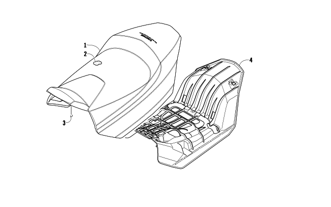 Parts Diagram for Arctic Cat 2009 Z1 1100 EFI SNOWMOBILE SEAT ASSEMBLY