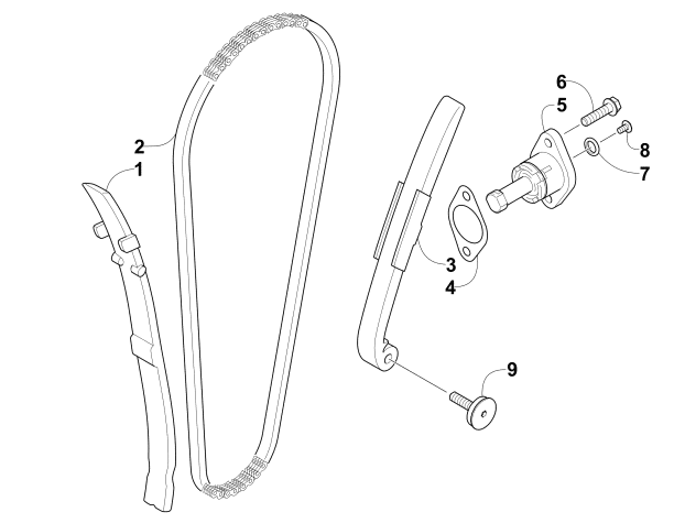 Parts Diagram for Arctic Cat 2015 300 2X4 UTILITY ATV CAM CHAIN ASSEMBLY