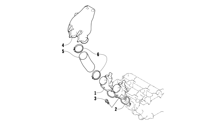 Parts Diagram for Arctic Cat 2013 M 1100 TURBO SNO PRO LTD SNOWMOBILE INTAKE MANIFOLD/FLANGE ASSEMBLY
