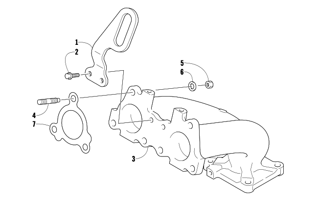 Parts Diagram for Arctic Cat 2013 M 1100 TURBO SNO PRO LTD SNOWMOBILE EXHAUST MANIFOLD ASSEMBLY