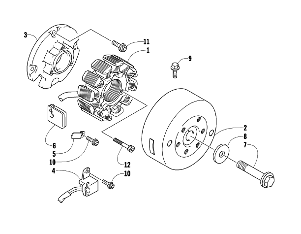 Parts Diagram for Arctic Cat 2014 ZR 6000 SNO PRO R SNOWMOBILE MAGNETO
