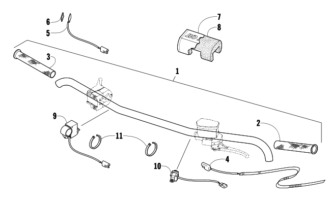Parts Diagram for Arctic Cat 2009 600 SNO PRO SNOWMOBILE HANDLEBAR ASSEMBLY