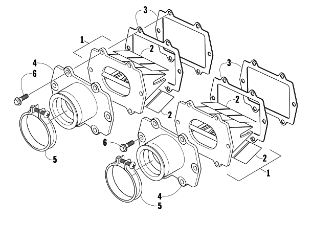 Parts Diagram for Arctic Cat 2009 600 SNO PRO SNOWMOBILE REED VALVE ASSEMBLY