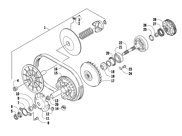 Parts Diagram for Arctic Cat 2009 1000 TRV ATV TRANSMISSION ASSEMBLY