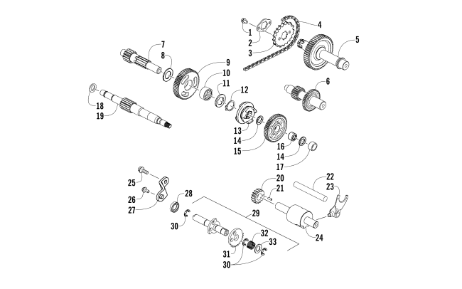 Parts Diagram for Arctic Cat 2009 90 2X4 UTILITY ATV TRANSMISSION ASSEMBLY