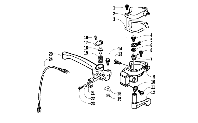 Parts Diagram for Arctic Cat 2009 90 2X4 UTILITY ATV THROTTLE CONTROL ASSEMBLY