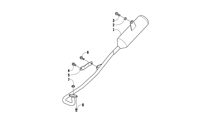 Parts Diagram for Arctic Cat 2017 ALTERRA 90 ATV EXHAUST ASSEMBLY