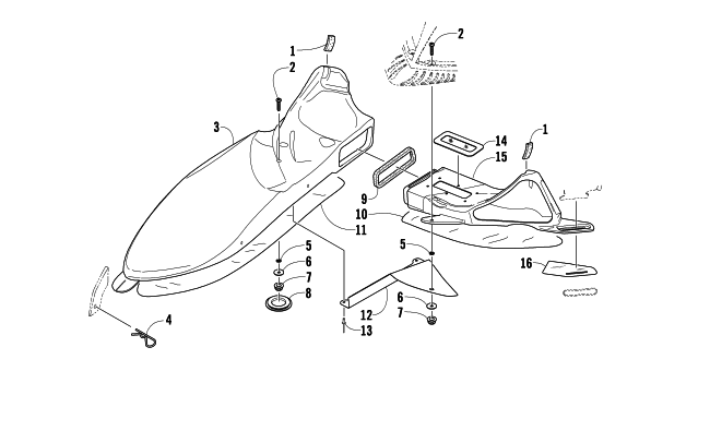 Parts Diagram for Arctic Cat 2010 CFR8 SNOWMOBILE AIR INTAKE ASSEMBLY