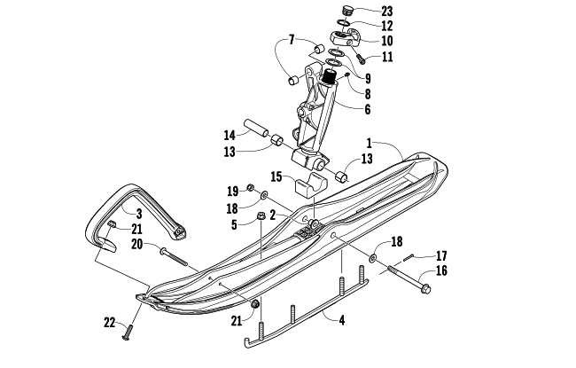 Parts Diagram for Arctic Cat 2011 Z1 SNO PRO SNOWMOBILE SKI AND SPINDLE ASSEMBLY