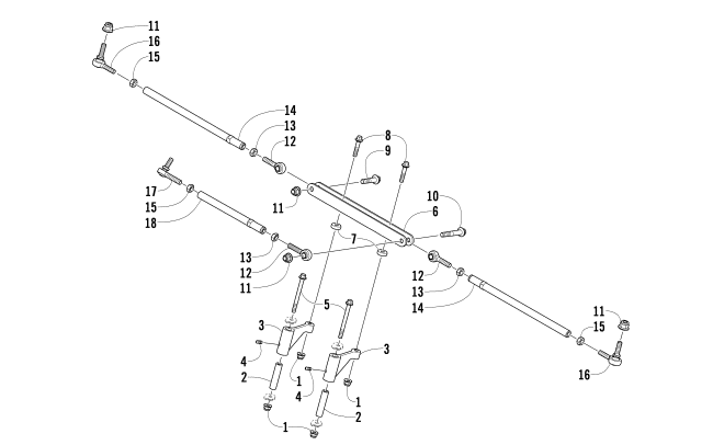 Parts Diagram for Arctic Cat 2011 Z1 SNO PRO SNOWMOBILE TIE ROD ASSEMBLY