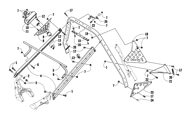 Parts Diagram for Arctic Cat 2010 F5 LXR (S2010F5CLXUSG) SNOWMOBILE STEERING SUPPORT ASSEMBLY