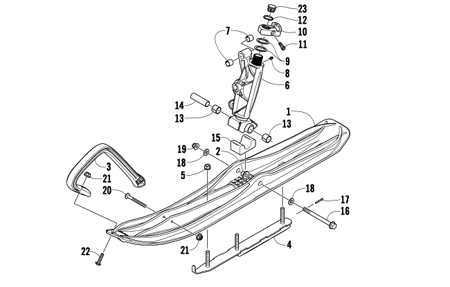 Parts Diagram for Arctic Cat 2011 F5 LXR SNOWMOBILE SKI AND SPINDLE ASSEMBLY