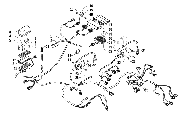Parts Diagram for Arctic Cat 2010 THUNDERCAT EFI 4X4 ATV WIRING HARNESS ASSEMBLY
