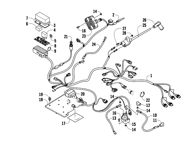 Parts Diagram for Arctic Cat 2010 400 TRV ATV WIRING HARNESS ASSEMBLY