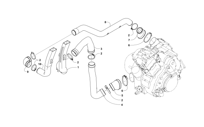 Parts Diagram for Arctic Cat 2018 ALTERRA 700 MUD PRO LTD EPS ATV CASE/BELT COOLING ASSEMBLY