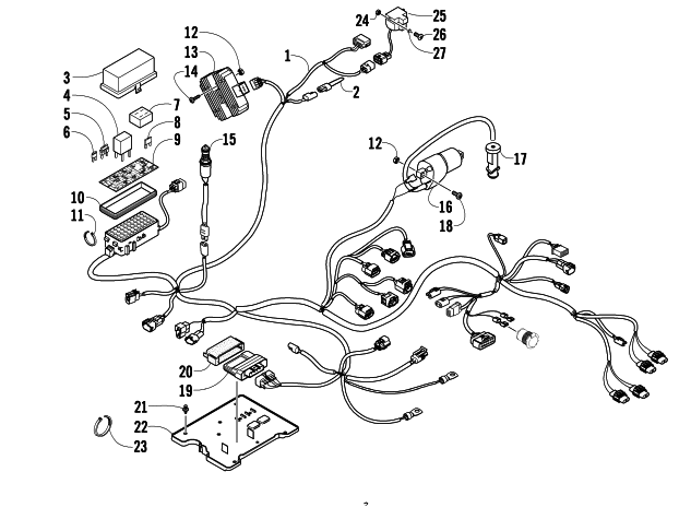 Parts Diagram for Arctic Cat 2010 700 H1 EFI 4X4 AUTOMATIC MUD PRO ATV WIRING HARNESS ASSEMBLY