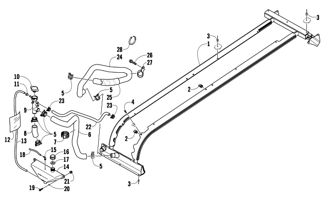 Parts Diagram for Arctic Cat 2011 Z1 LXR SNOWMOBILE COOLING ASSEMBLY