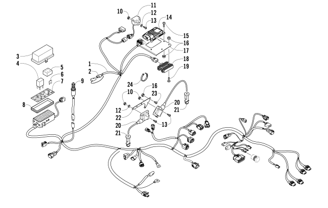 Parts Diagram for Arctic Cat 2010 TRV 1000 CRUISER ATV WIRING HARNESS ASSEMBLY