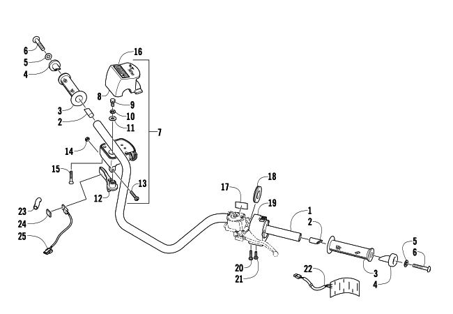Parts Diagram for Arctic Cat 2010 TRV 1000 CRUISER ATV HANDLEBAR ASSEMBLY