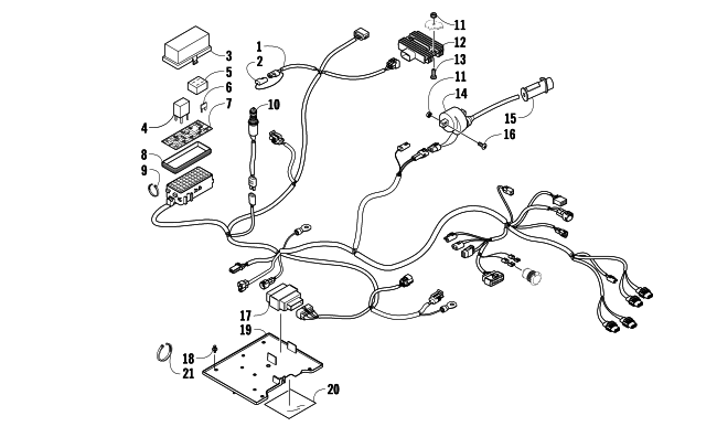 Parts Diagram for Arctic Cat 2010 650 4X4 AUTOMATIC ATV WIRING HARNESS ASSEMBLY