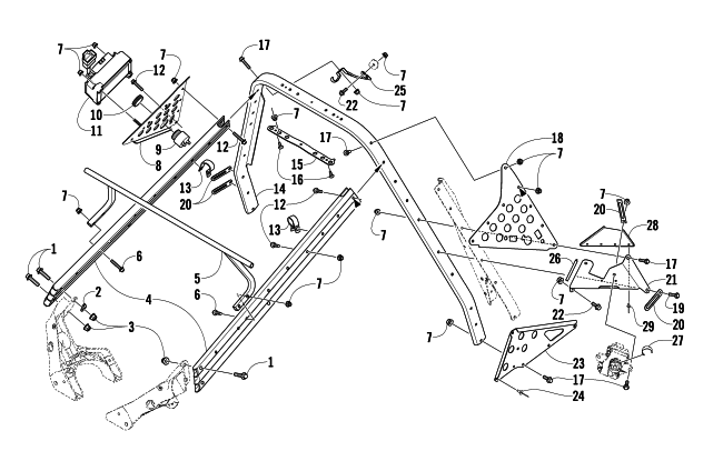 Parts Diagram for Arctic Cat 2010 F8 EFI SNOWMOBILE STEERING SUPPORT ASSEMBLY