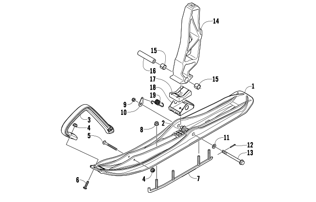 Parts Diagram for Arctic Cat 2010 600 SNO PRO CROSS COUNTRY SNOWMOBILE SKI AND SPINDLE ASSEMBLY