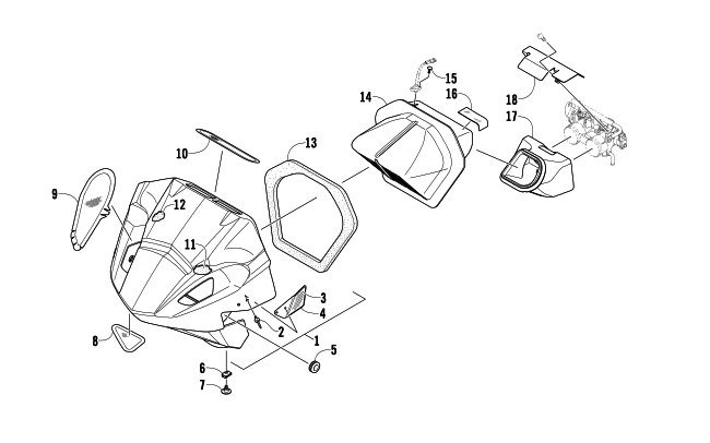 Parts Diagram for Arctic Cat 2010 ARCTIC CAT 500 SNO PRO SNOWMOBILE AIR SILENCER ASSEMBLY