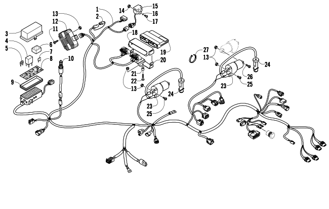 Parts Diagram for Arctic Cat 2010 TRV 1000 ATV WIRING HARNESS ASSEMBLY